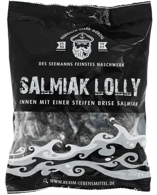 Produktbild von Rexim Salmiak Lolly 200g 16 Stück