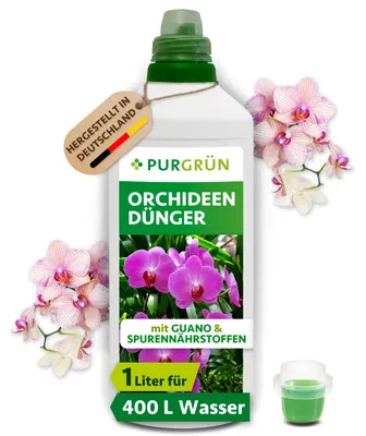 Produktbild von Purgrün Orchideendünger | Flüssigdünger für Blüten | 1L