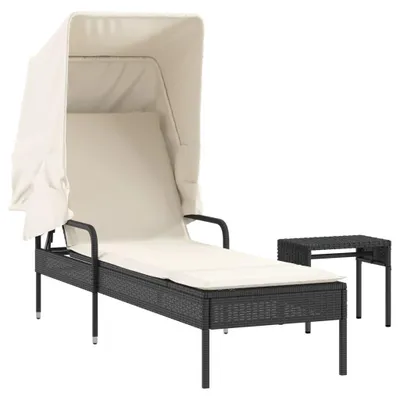 Produktbild von VidaXL 368197, Lounge, Gepolsterter Sitz, Polyrattan, Stahl, Cremefarben, Weiß, 110 kg, 2000 mm