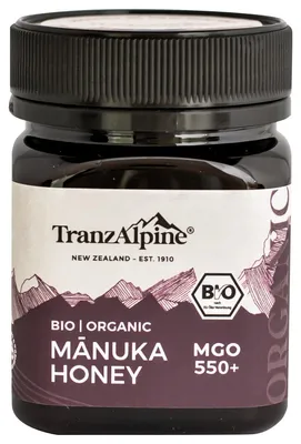 MIÓD MANUKA MGO 550+ BIO 250 g - TRANZALPINE