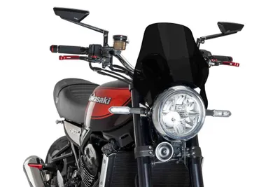 Produktbild von PUIG dunkel getönte Windscheibe 340x320mm für Kawasaki