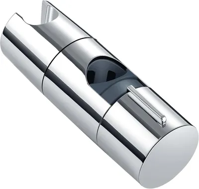 Produktbild von Handbrausehalterung - Verstellbare Duschhalterung (19-25 mm) - Duschkopf für das Badezimmer - ABS-Duschkopfhalterungen, verchromt - 45 Grad schwenkbar - Silber