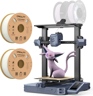 Produktbild von Creality CR-10 SE 3D-Drucker 600 mm/s Druckgeschwindigkeit mit 8000 mm/s2 Beschleunigung CR Touch Auto Leveling+ 2* 1KG Weiss Hyper PLA Filament