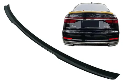 Productafbeelding van Dakspoiler, achterspoiler, spoiler voor Audi A8 D5 4N, limousine, 2018–2022, zwart.