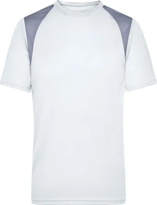 Produktbild von Men's Running-T Atmungsaktives Laufshirt white/silver, Gr. M