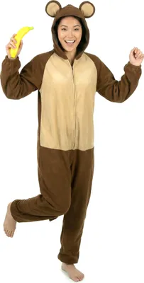 Produktbild von Affe Jumpsuit Damenkostüm Dschungel braun-beige - Einheitsgröße