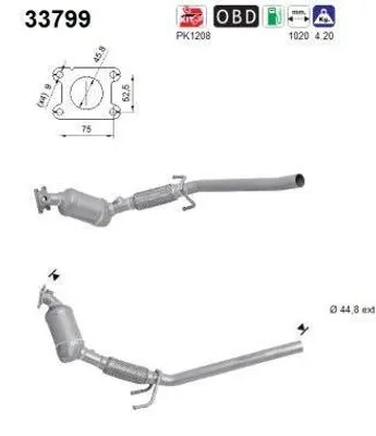 Zdjęcie produktu dla Katalizator Vw Polo 1,0 14- Fabia Ibiza 15- Euro 6