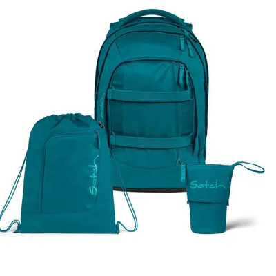 Produktbild von Satch Pack Deep Petrol Schulrucksack Set 3tlg.