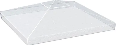 Image de Couverture de protection, matériau PVC, structure d'ombre, transparent, 300x300x80 cm