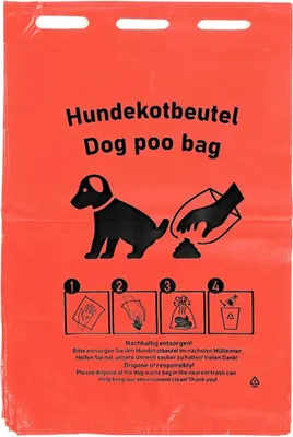 Produktbild von SemyTop Hundekotbeutel - rot - HDPE - 6000 Beutel