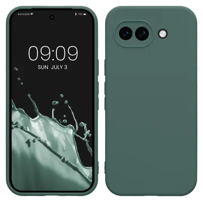 Produktbild von kwmobile Handyhülle für Google Pixel 10a Hülle - weiches Handy Silikon Case - Schutzhülle Cover - Blaugrün