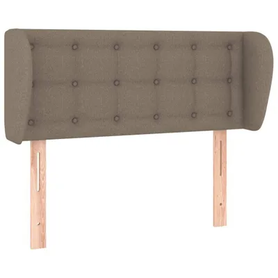 Image de Tête de lit avec oreilles Taupe 103x23x78/88 cm Tissu