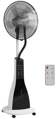 Produktbild von HOMCOM Standventilator mit Wasser, Nebel Ventilator mit Fernbedienung Schwarz/Weiß