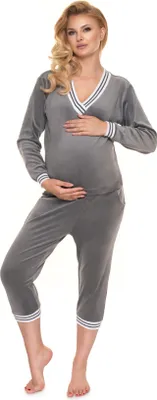 Zdjęcie produktu dla Piżama ciążowa damska PeeKaBoo Sterylna szara L/XL