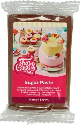 Produktbild von FunCakes Rollfondant Maroon Braun 250g
