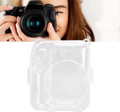Obrázek produktu pro Průhledné ochranné pouzdro Crystal Cameraa pro fotoaparát Fujifilm Instax Mini 12 s nálepkou na ramenní popruh Sada 3palcových fotorámečků s potiskem krav