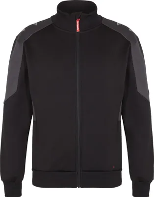 Produktbild von F. Engel Galaxy Sweatcardigan mit Kragen, Schwarz/Anthrazit Grau, Gr. L