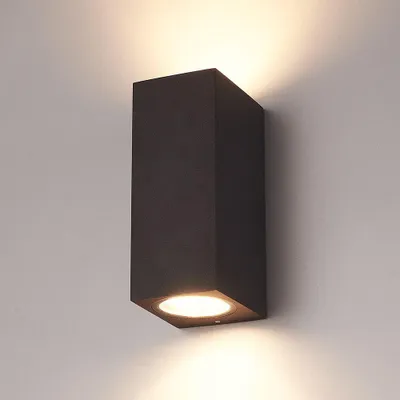 Image de PROFOLUX - Applique murale LED dimmable GU10 IP65 Noir Up & Down light