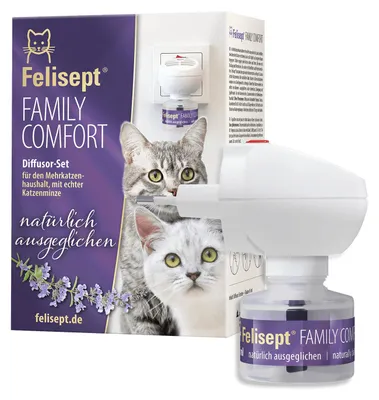 Produktbild von Felisept Family Comfort Raumdiffuser Set im Mehrkatzenhaushalt 45ml