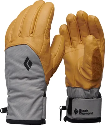Skihandschuhe "Women"s Legend Gloves" von Black Diamond in Gelb und Grau; geeignet für den Wintersport.