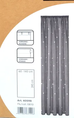 Produktbild von Fertigschal Breite 60-140 Höhe 245 cm anthrazit