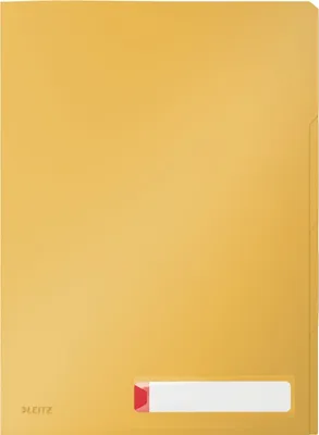 Zdjęcie produktu dla Leitz 47160019, Konwencjonalny folder na dokumenty, A4, Polipropylen (PP), Żółty, Matowy, Portret