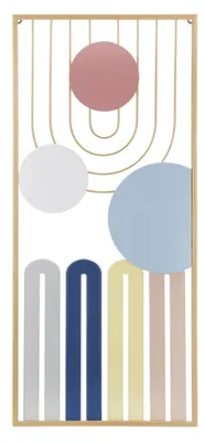 Produktbild von Mauro Ferretti Wandpaneel, farbig, 37 x 2 x 84 cm, mehrfarbig