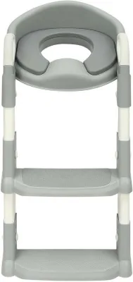 Produktbild von Klappbare Kinder-Toilettensitz mit Treppe - Antirutsch und höhenverstellbar