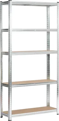 Image de Akord Étagère Métallique Argent 90X30X180
