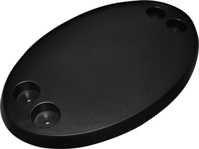 Produktbild von Hollex schwarze Tischplatte mit 4 Getränkehaltern