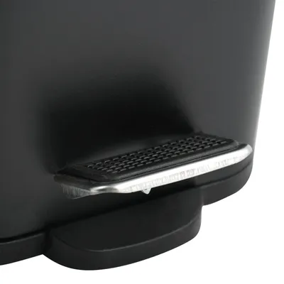 Produktbild von Spirella Treteimer Vienne - schwarz - 5L - Metall - 28 x 14 x 29 cm