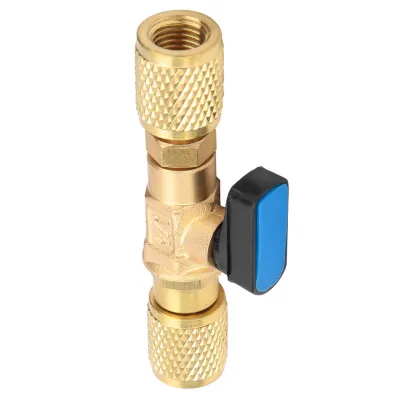 Produktbild von Messing-Kältekugelhahnadapter Kältemittel-Kugelhahnanschluss G1/4''