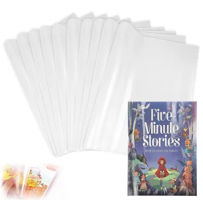Immagine prodotto di Copertine adesive, formato A4, confezione da 10 pezzi, per proteggere i libri scolastici
