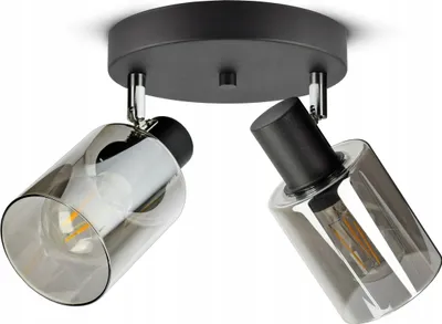 Zdjęcie produktu dla Lampa Wisząca Sufitowa Żyrandol Czarna Szklana Glass Tube 535-EG2 LED E27