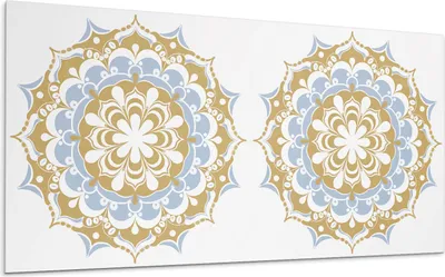 Produktbild von Blumenmandalamuster – Selbstklebende Fliesen – Wandverkleidung – Wandpaneel – PVC Fliesen – Vinylflisen – PCV Flisen – Selbstklebend – Wanddeko – 120 x 60 cm