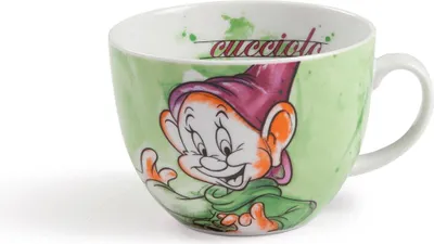 Produktbild von GILDE Cappuccinotasse, "Dopey", Porzellan, mehrfarbig, , H. 9 cm, D. 11,5 cm 81275