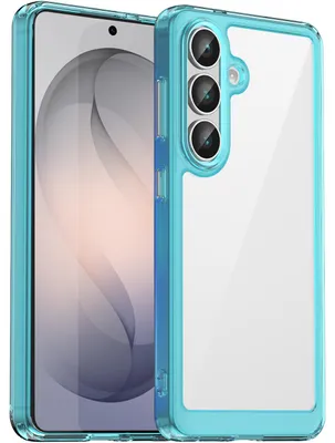 Produktbild von Hülle für Samsung Galaxy S26, Klar Rückseite Stoßfeste TPU Silikon Bumper Schutzhülle Hellblau