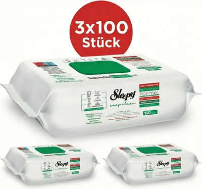 Obrázok produktu pre Sleepy Oberflächenreinigungstücher White Soap 3x100