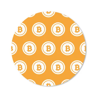 Produktbild von MuchoWow® Mauspad Mousepad Vektor-Illustration bitcoin 30x30 cm - Mousepads - Maus Mat - Pad - Mausunterlage - Tischunterlage - Schreibtischmatten