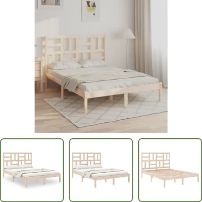 Produktbild von The Living Store Massivholzbett 135x190 cm