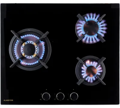 Obrázek produktu pro Klarstein Goldflame 3, plynová varná deska, 2 hořáky Messing, sklokeramika