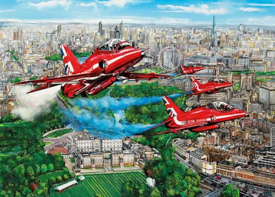 Produktbild von Gibsons Reds Over London, 1000 Stück(e)
