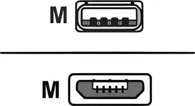 Obrázek produktu pro DeLOCK 83847, 0,5 m, USB A, Micro-USB B, USB 2.0, Samec/samec, Černá