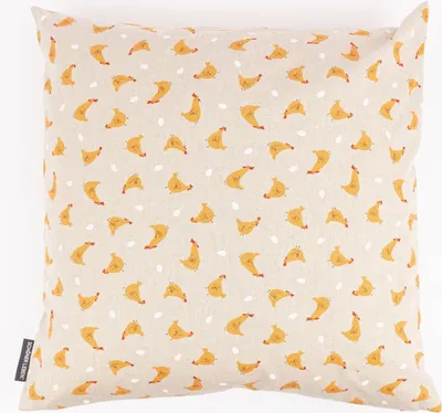 Produktbild von Kissenhülle Little Happy Chicken natur div. Größen von SCHÖNER LEBEN Größe 70x70cm (HxB) 70x70cm (HxB) Größe