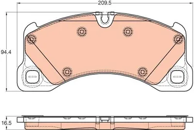 Zdjęcie produktu dla Klocki Hamulcowe Porsche Przód Cayenne/Panamera 3,0-4,8 09-