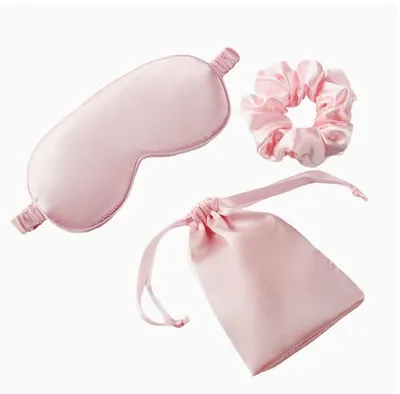 Produktbild von Augenmaske, Schlafmaske Reise Schlafabdeckung mit Haarband Rosa