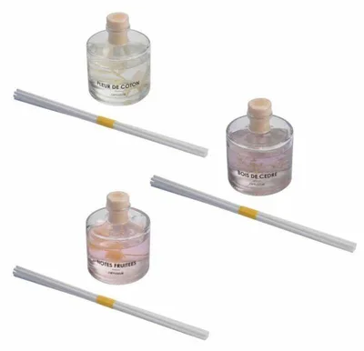Image de Lot de 3 diffuseurs Botanica - Bois de Cedre / Notes Fruitées / Fleur de Coton - 100 ml