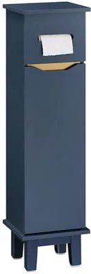 Produktbild von Badezimmerschrank Organizer MDF 22x81x20cm dunkelbraun