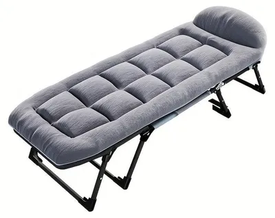 Produktbild von Klappbares Metallbett – tragbares Gästebett mit Oxford-Bezug – bis 190 cm