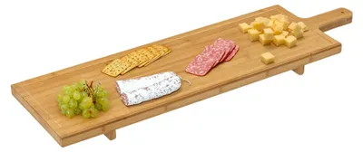 Produktbild von Servierbrett fur Aperitifs/Tapas - 26 x 88 cm - Bambusholz - Getrankebrett - Extra gros